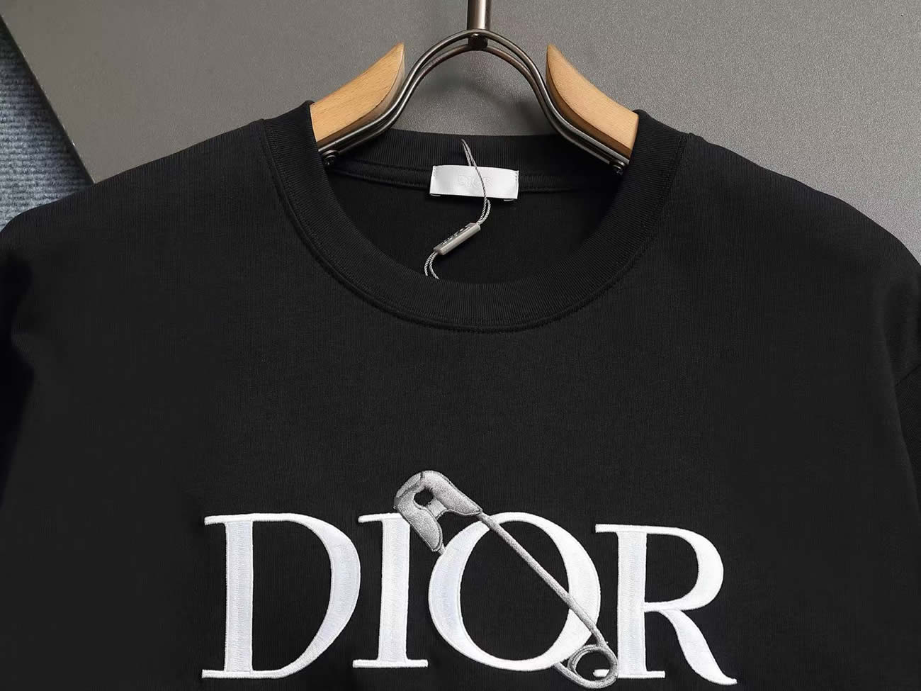 Dior Knitted Crewneck Short Sleeve For Men Black White (9) - www.newkick.vip
